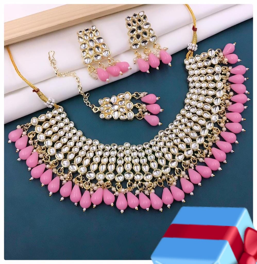 Wedding Wear Kundan Bridal Set Accessories Wholesale Price In Surat
